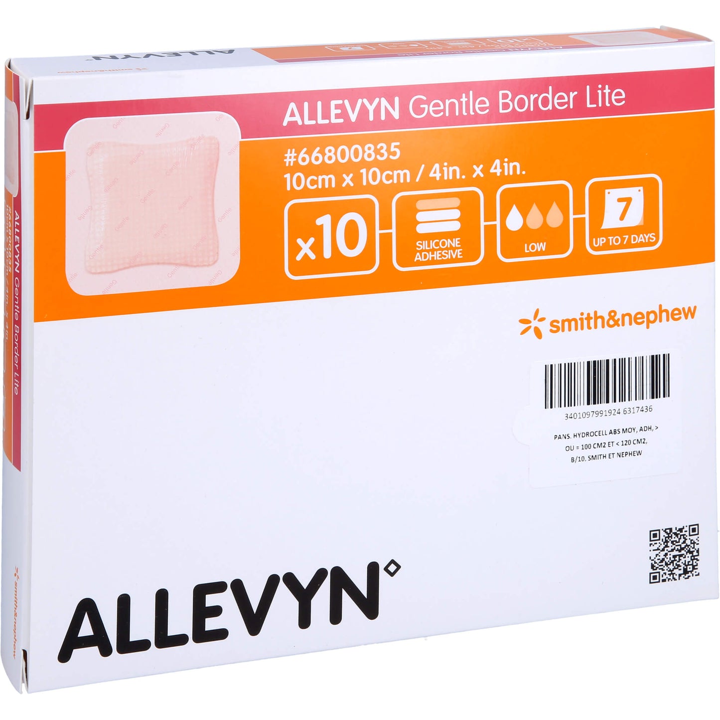 ALLEVYN Gentle Border Lite 10x10 cm foam connector