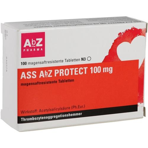 ASS AbZ PROTECT 100 mg gastric juice resistant tablet. 100 pieces