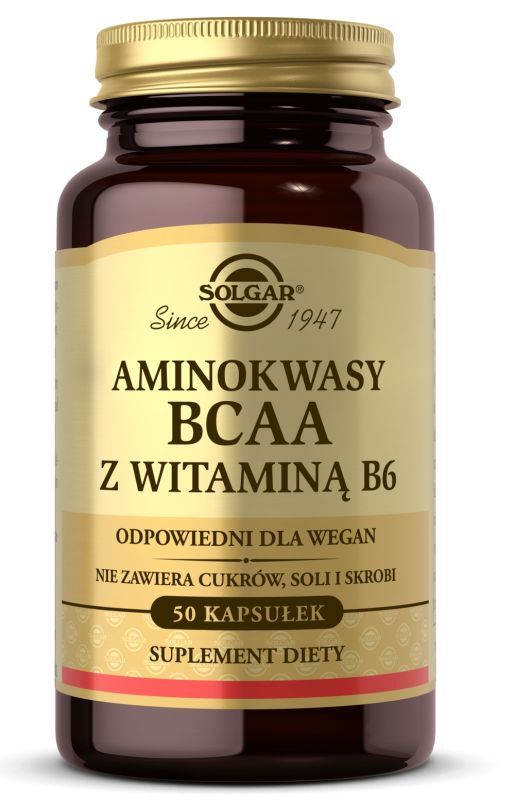 BCAA Amino Acids with Vitamin B6 50 Capsules