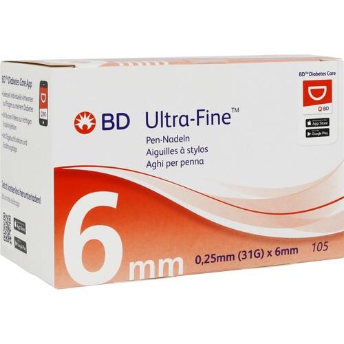 BD ULTRA-FINE Pen Needles 6 mm 31 G 105 pcs