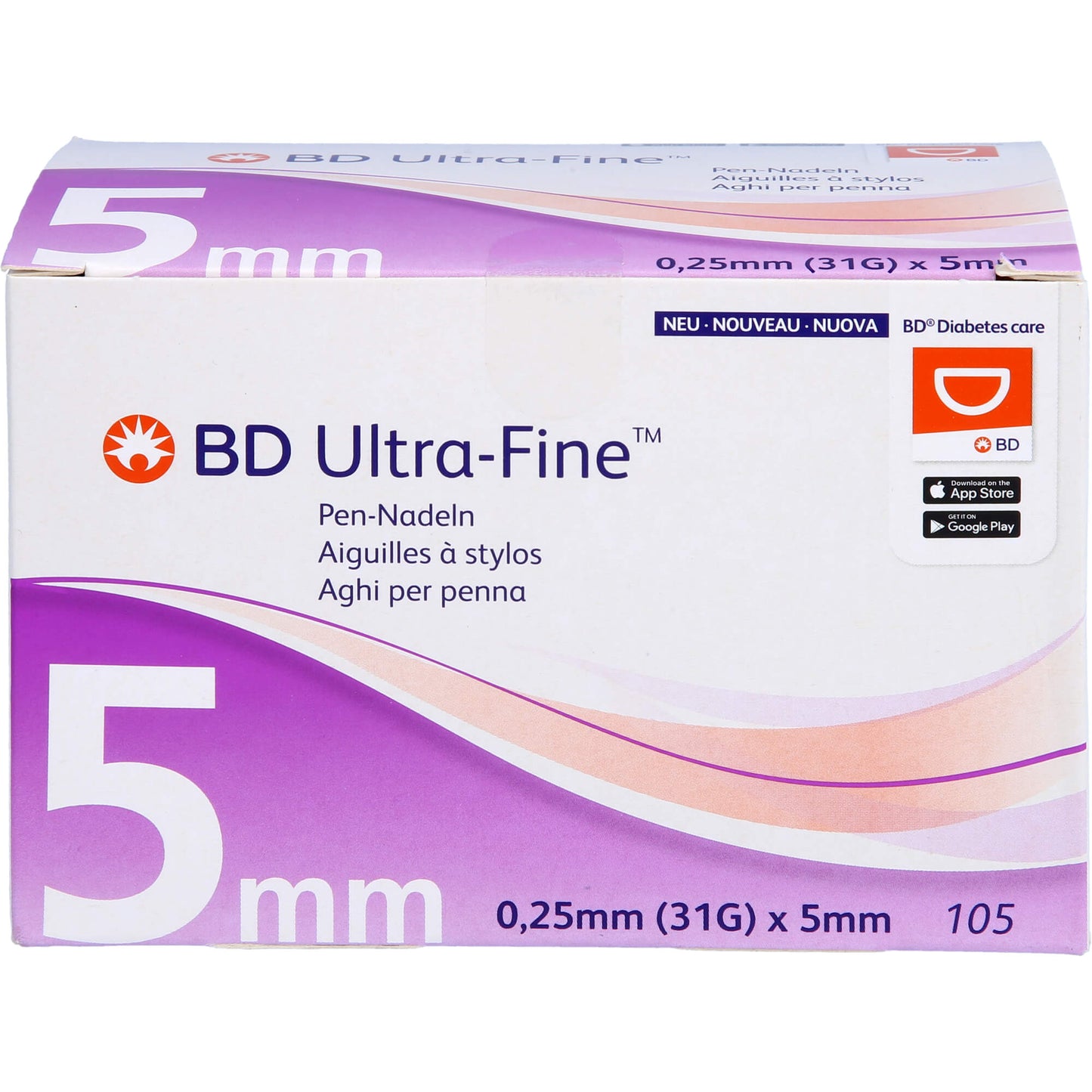 BD ULTRA-FINE pen needles 5 mm 31 G 0.25 mm