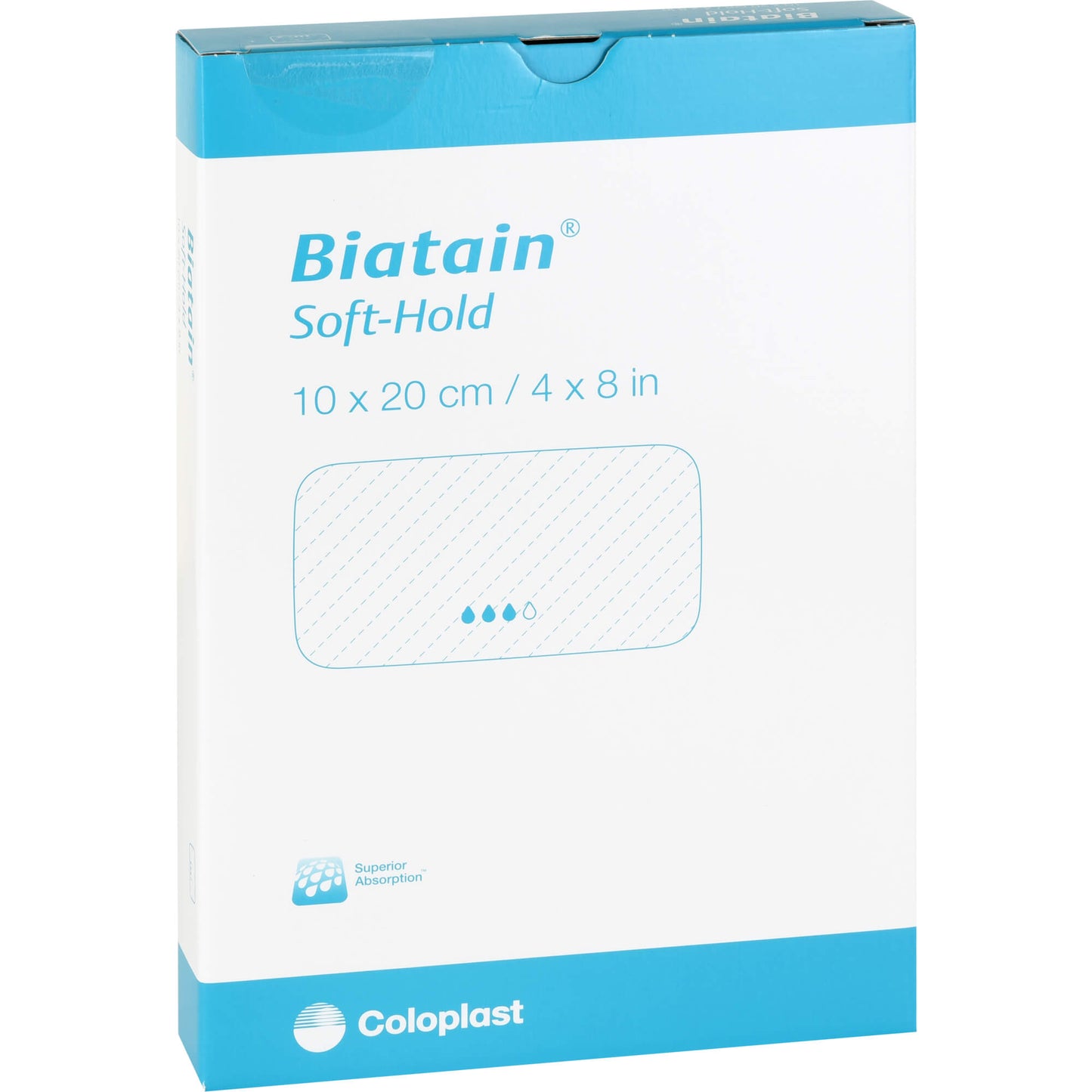 BIATAIN foam dressing 10x20 cm gently adhesive