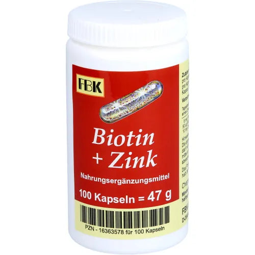 Biotin + Zinc Capsules 100 count Austria