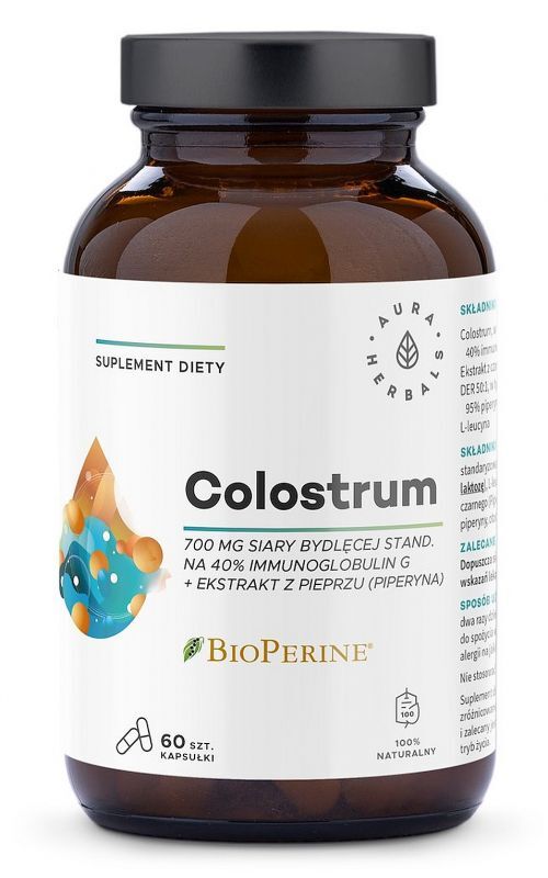 Bovine colostrum, Colostrum 700 mg + BioPerine