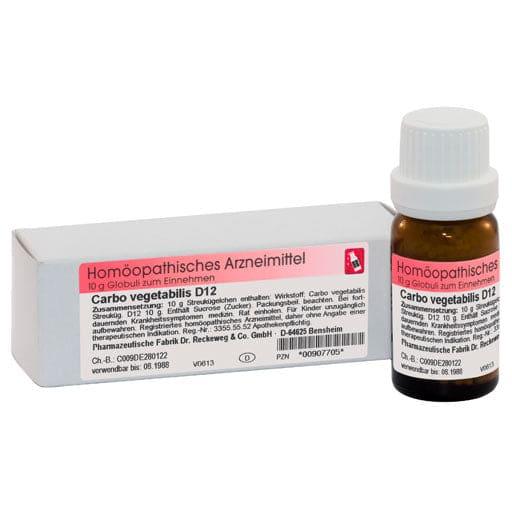 CARBO VEGETABILIS D 12 globules