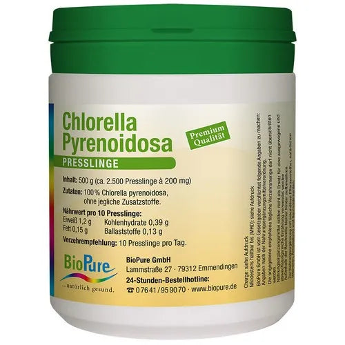 CHLORELLA PYRENOIDOSA pellets 500 g