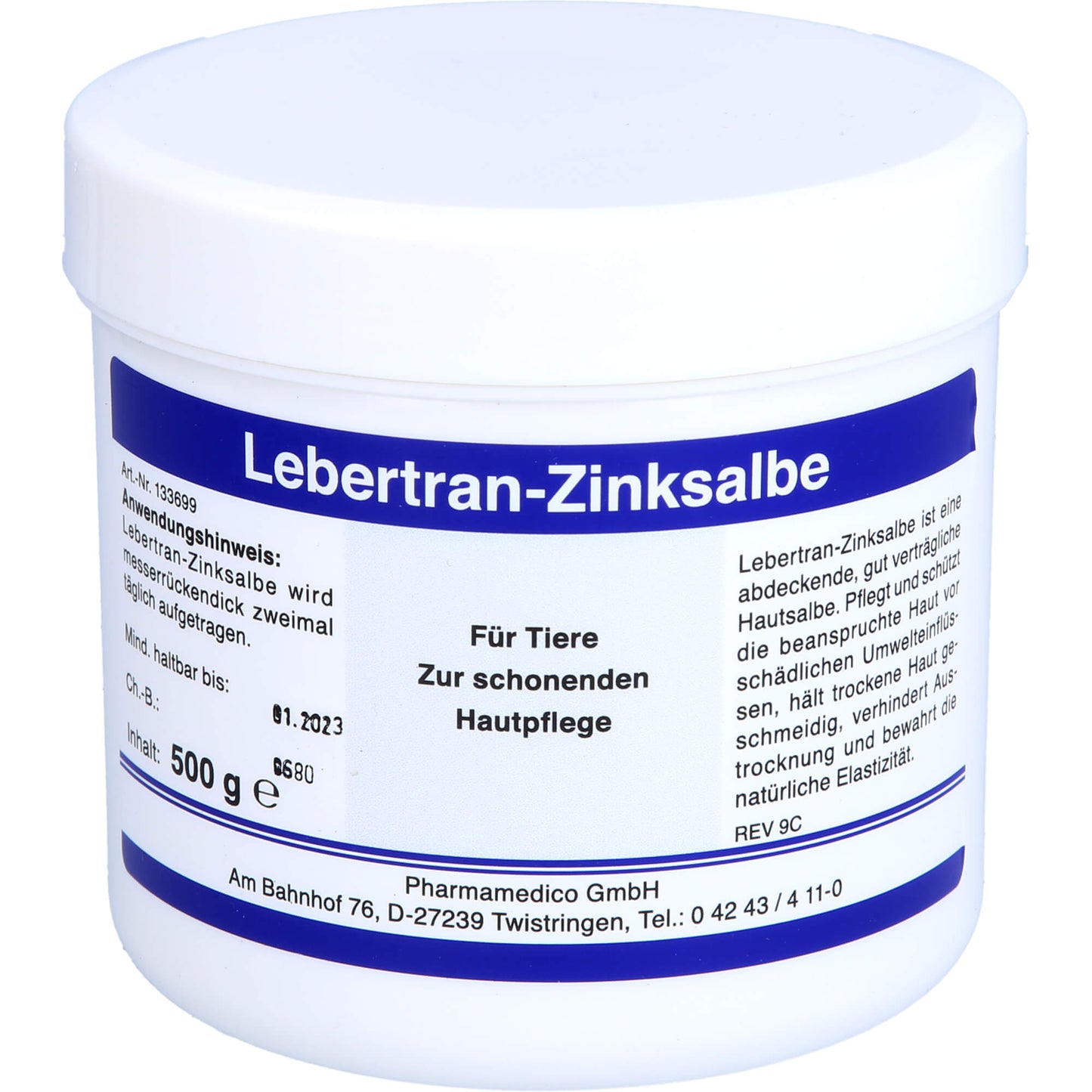 COD LIVER OIL ZINC OINTMENT vet.