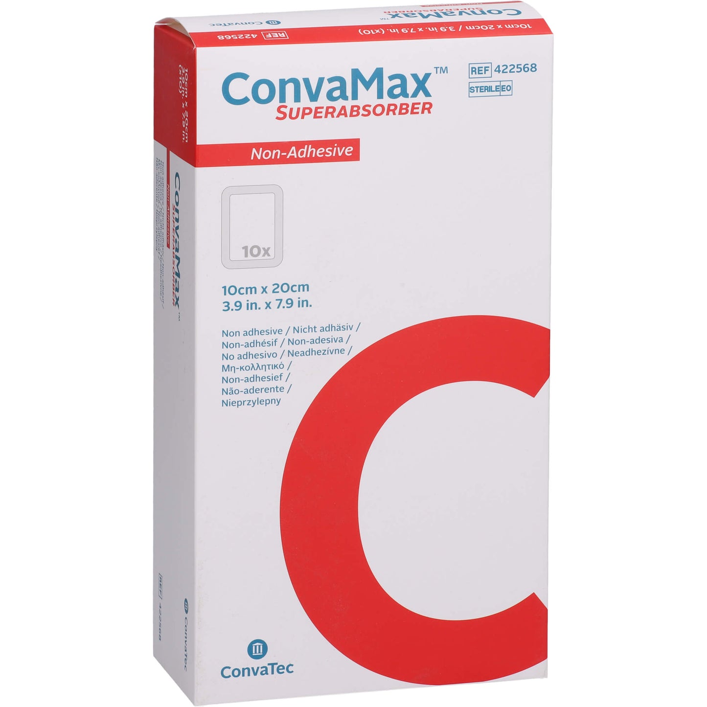 CONVAMAX superabsorbent non-adhesive 10x20 cm