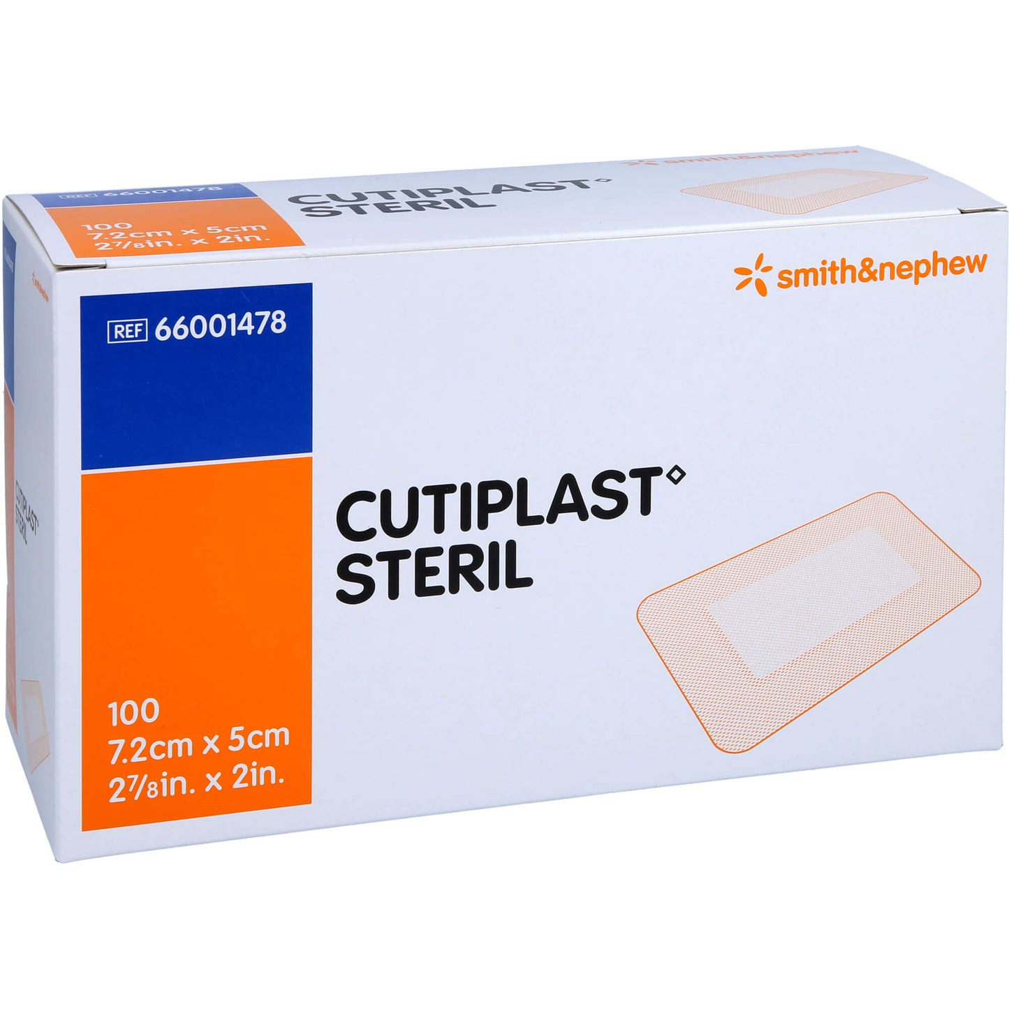 CUTIPLAST sterile wound dressing 5x7.2 cm
