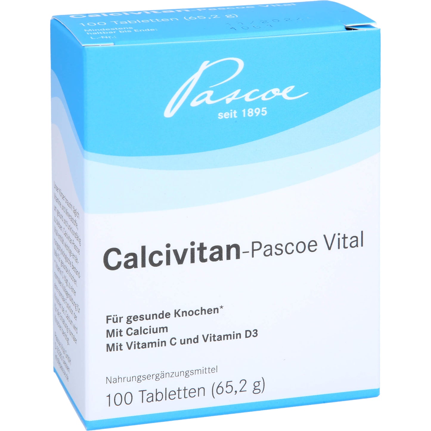 Calcium and vitamins C and D3, CALCIVITAN Pascoe Vital tablets