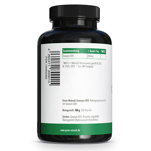 Coenzyme Q10 250 mg vegan high dose. 180 pieces
