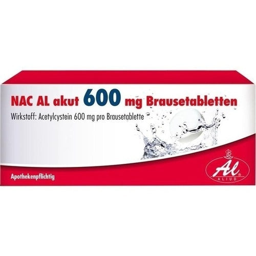Coughing in cases of cold-related bronchitis, NAC AL acute 600 mg effervescent tablets