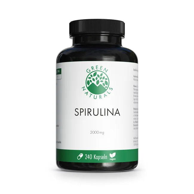 Detox Spirulina Capsules 2000 mg vegan 240 count