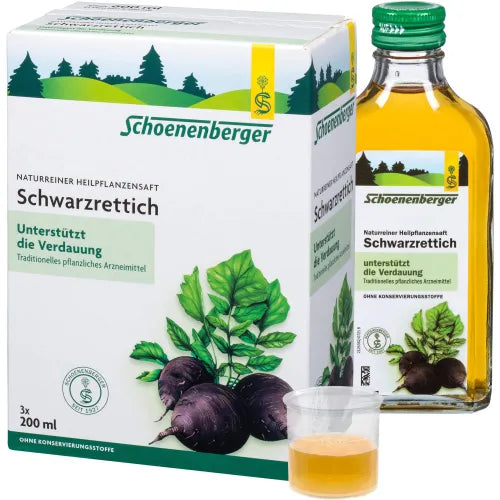 Digestive complaints Black Radish Juice Schoenenberger Medicinal Herbal Juices