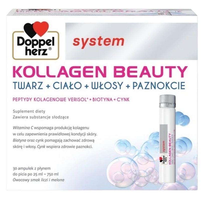Doppelherz System Kollagen Beauty 30 ampoules x 25 ml