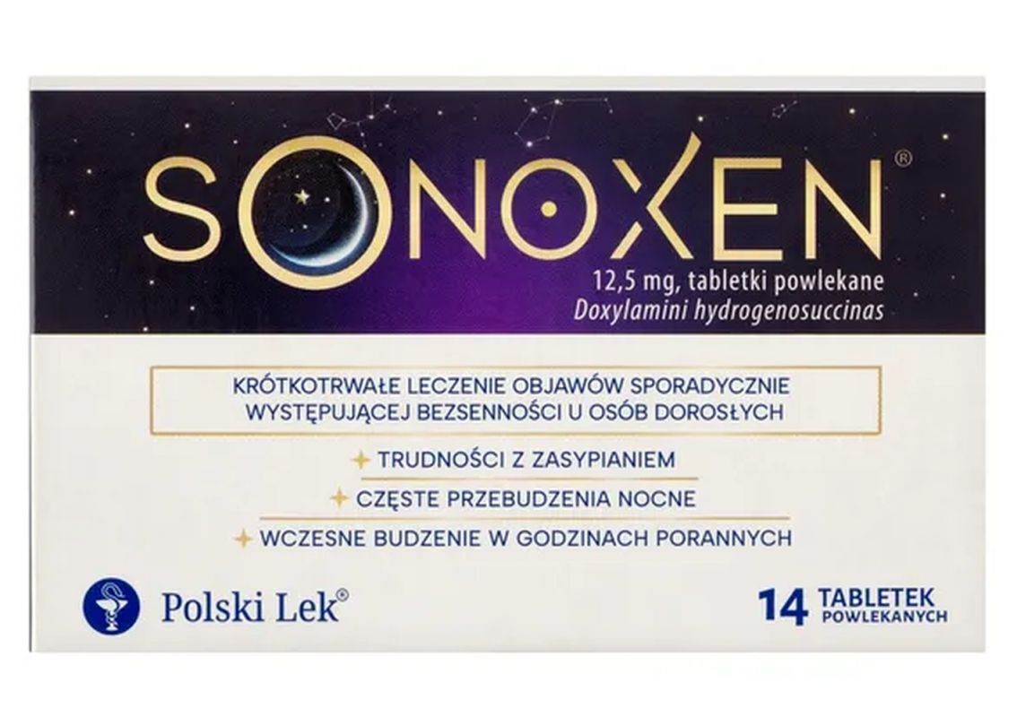 Doxylamine succinate, Sonoxen 12.5 mg