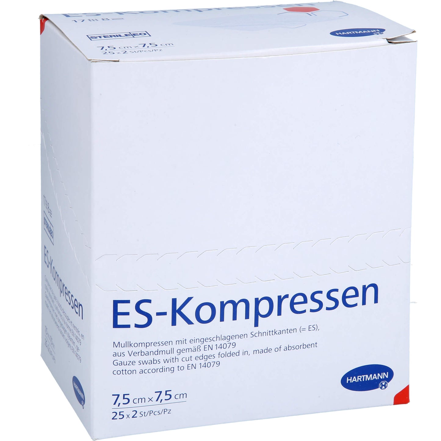 ES-COMPRESSES sterile 7.5x7.5 cm 8-ply