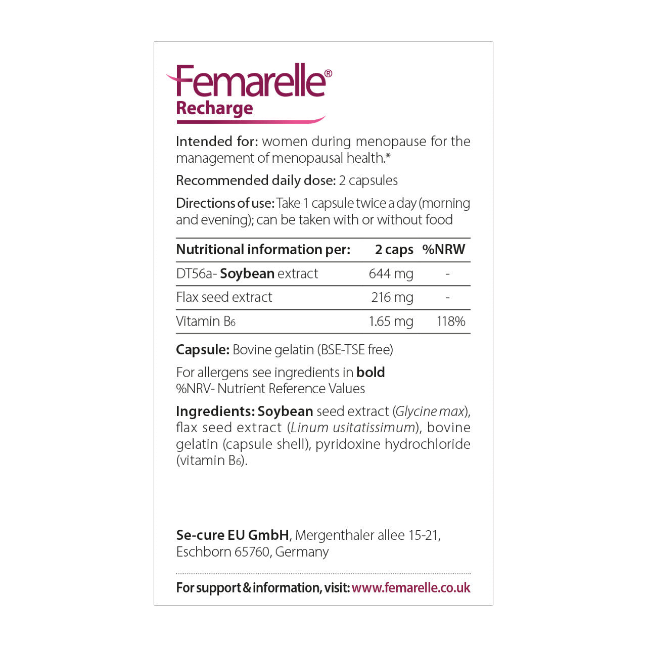 FEMARELLE Recharge Capsules 56 pcs
