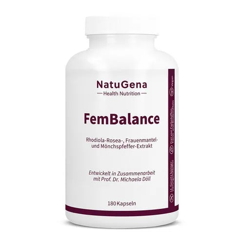 FEMBALANCE Rhodiola rosea + Chasteberry + Vitamin B6 Capsules 180 count - 3