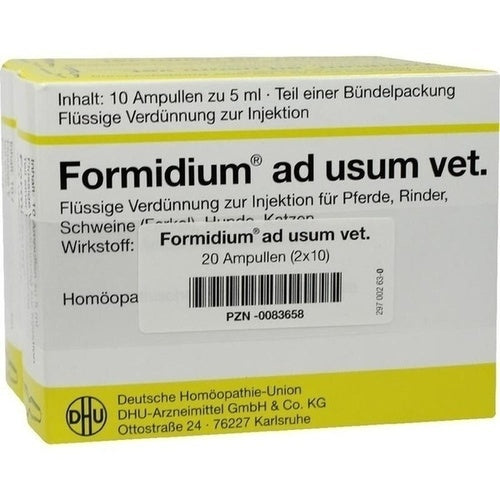FORMIDIUM INJECTION SOLUTION vet. 20X5ml