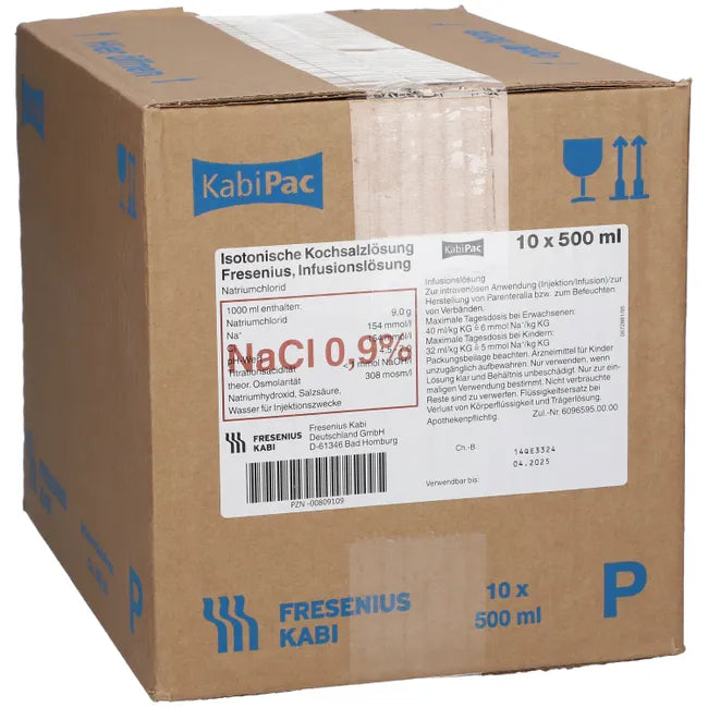 FRESENIUS saline solution 0.9% plastic bottle