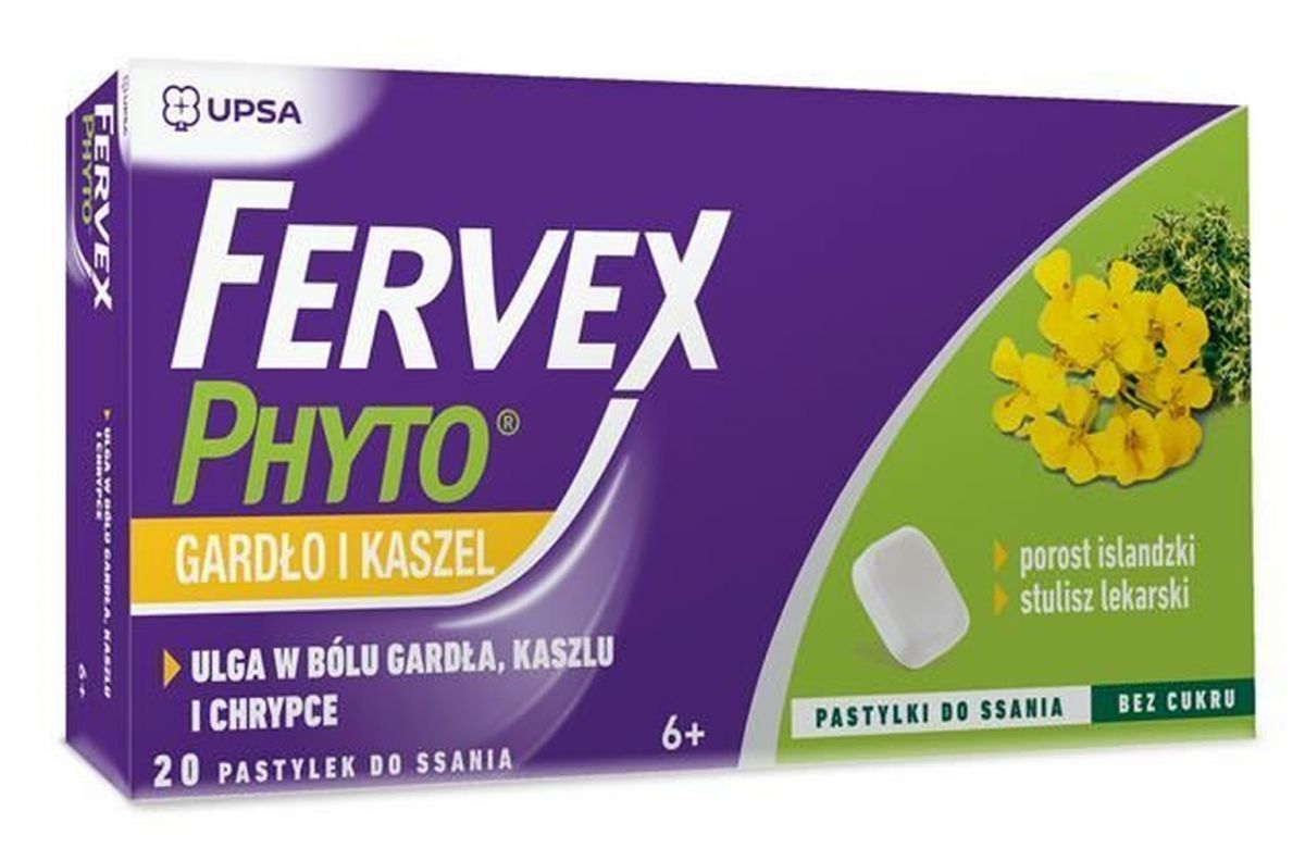 Fervex Phyto Throat and Cough lozenges