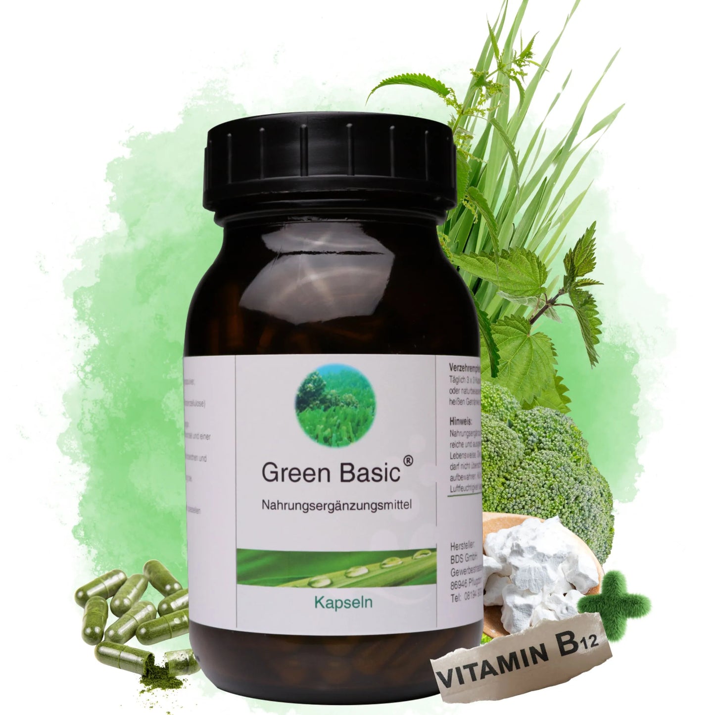 GREEN BASIC capsules 180 pcs VEGAN