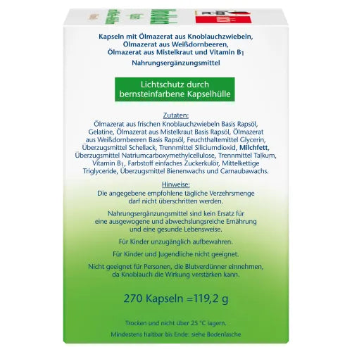 Garlic Capsules with Mistletoe + Hawthorn - 4
