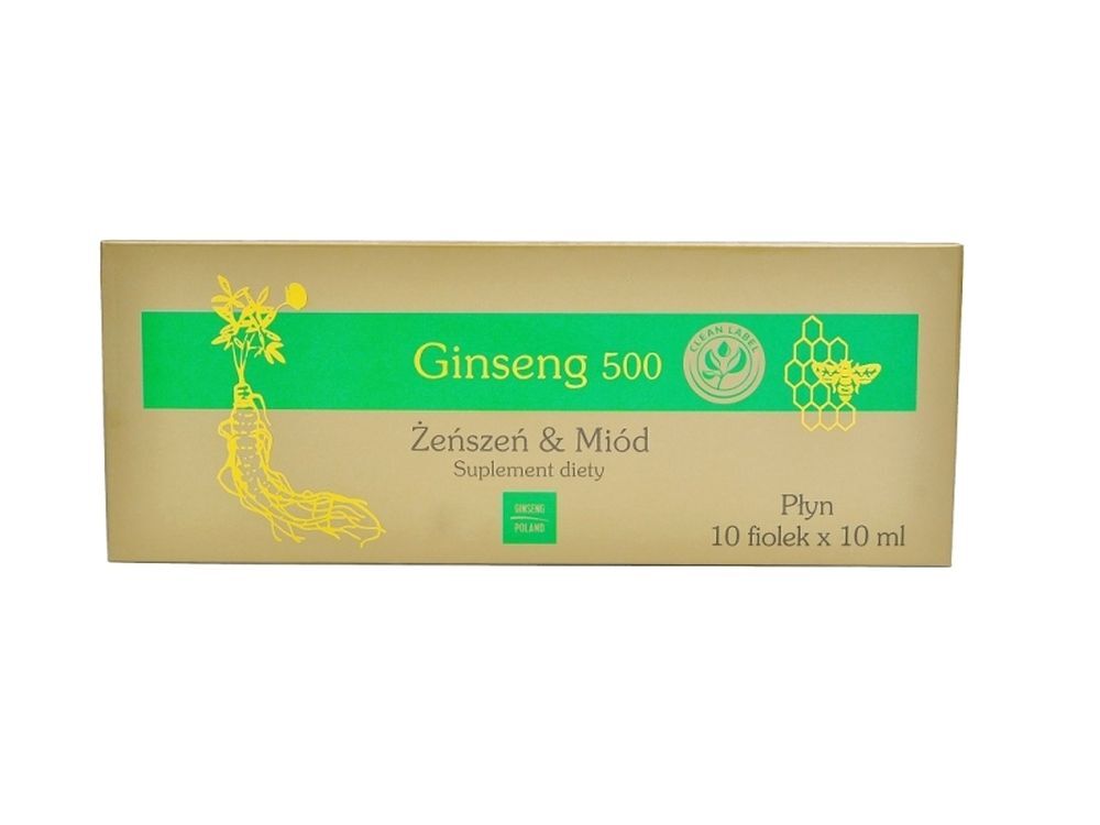 Ginseng 500 Ginseng & Honey Liquid 10fiol.a10