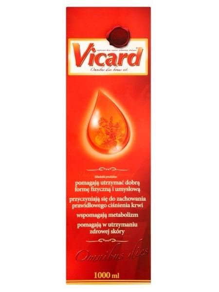 Ginseng, aloe, chokeberry, cranberry, red wine, red grape, VICARD liquid