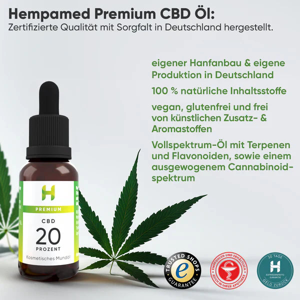 HEMPAMED CBD Premium Mouth Oil 20%
