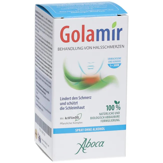 Herbal throat spray to relieve sore throats alcohol-free spray