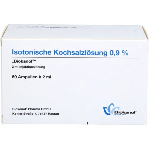ISOTonic saline solution 0.9% Biokanol ampoules