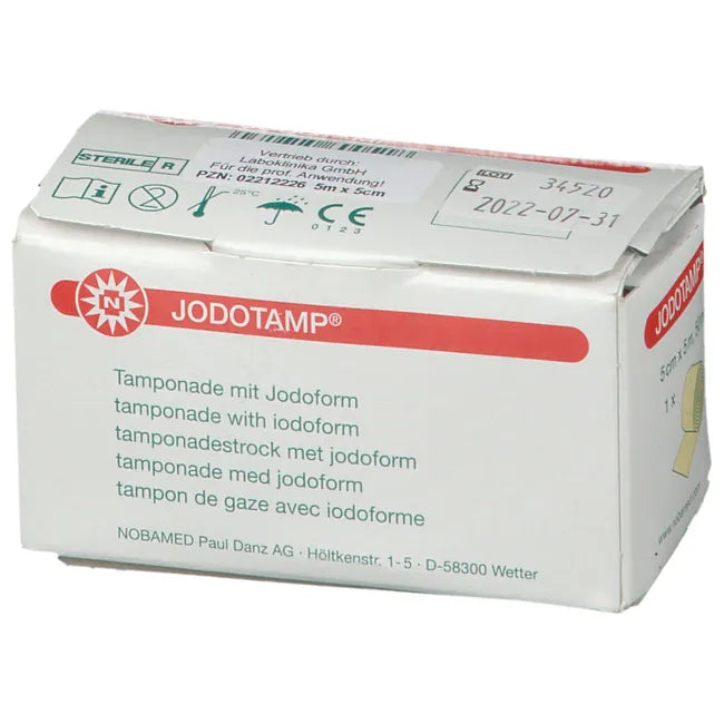 JODOTAMP tamponade strips 5 cmx5 m single pack. 1 pc