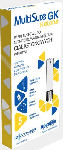 Ketone Test Strips,MultiSure GK x 5