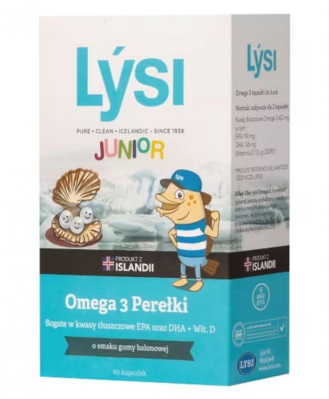 LYSI Junior Omega 3 Bubblegum Pearls