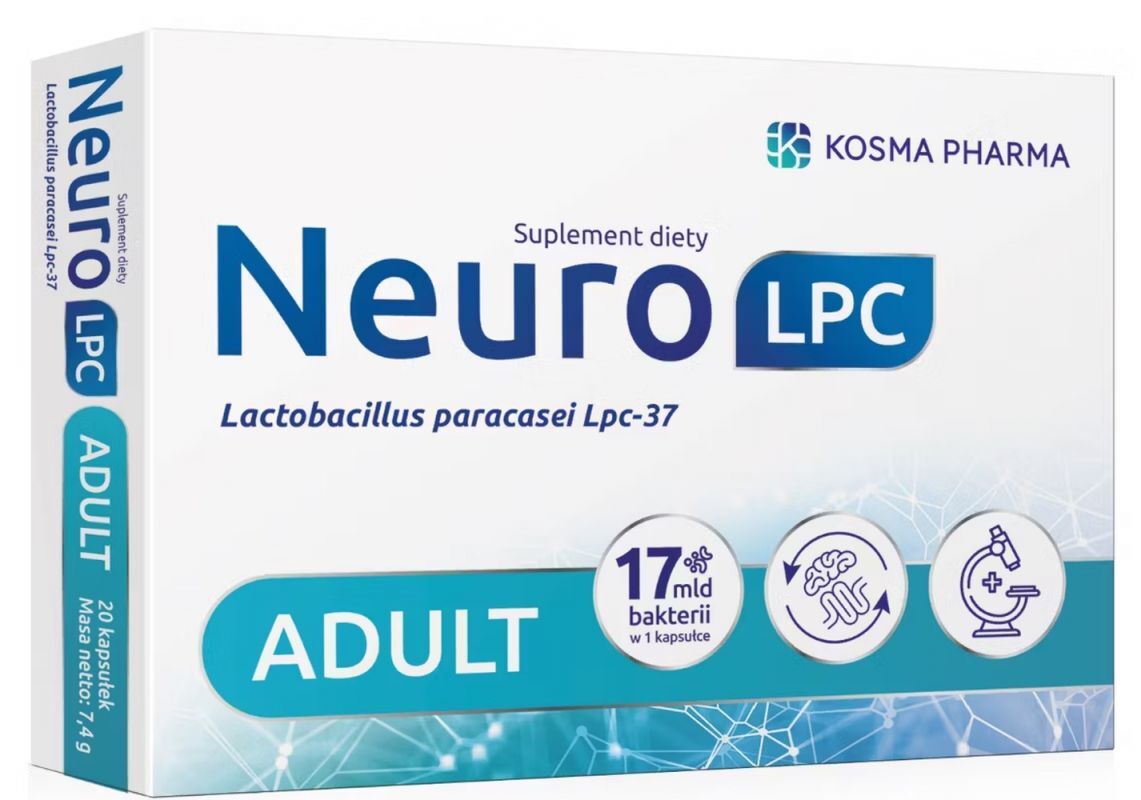 Lactobacillus paracasei (Lpc-37) NeuroLPC Adult 20 capsules