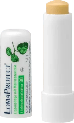 Lip care stick with lemon balm extract, LOMAPROTECT pins UK