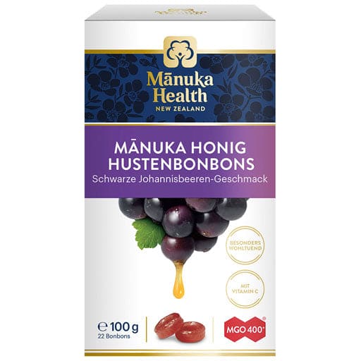 MANUKA HEALTH MGO 400+ Lollipops. blackcurrant cough drops UK