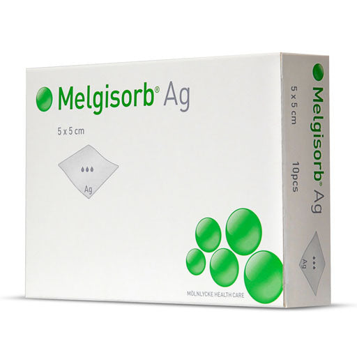 MELGISORB Ag dressing 5x5 cm