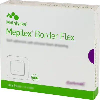 MEPILEX Border Flex foam adhesive 10x10 cm UK