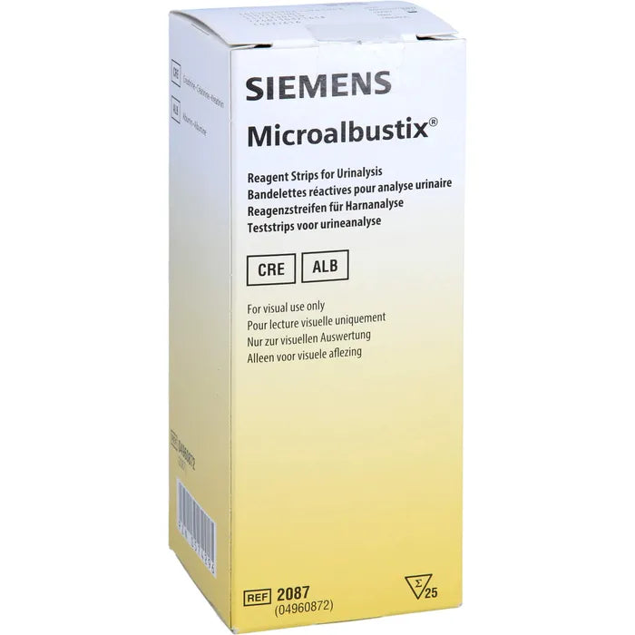 MICROALBUSTIX urine test strips, visually evaluable