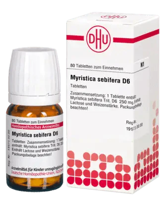 MYRISTICA SEBIFERA D 6 tablets UK