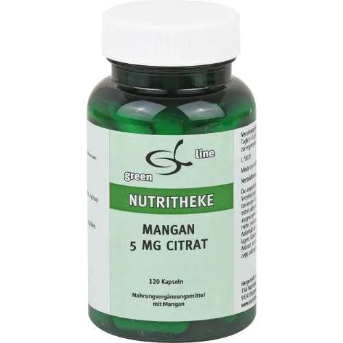 Manganese 5 mg citrate capsules 120 pcs