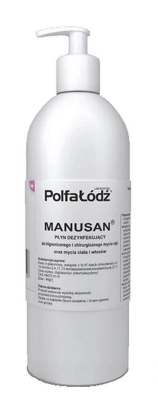Manusan disinfectant liquid with dispenser
