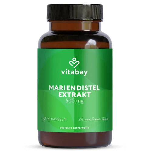 Milk thistle 500 mg extract capsules, 90 capsules