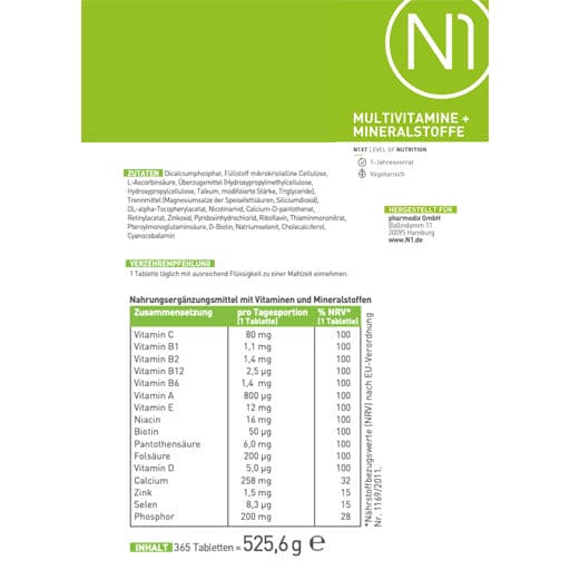 N1 Multivitamins+Minerals Tablets