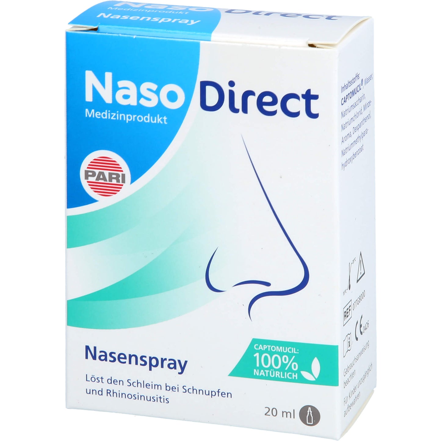 NASODIRECT nasal spray with captomucil