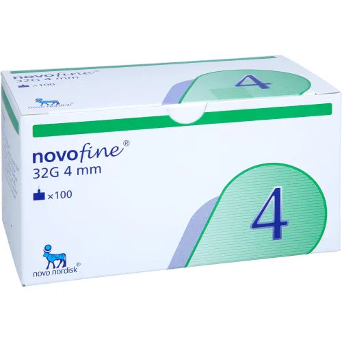 NOVOFINE 4 mm cannulas 0.23x0.25 mm 32 G 100 pcs