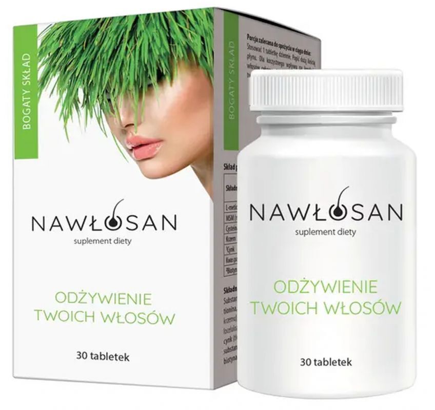 Nawłosan 30 tablets Hair Supplement Zinc Biotin Formula